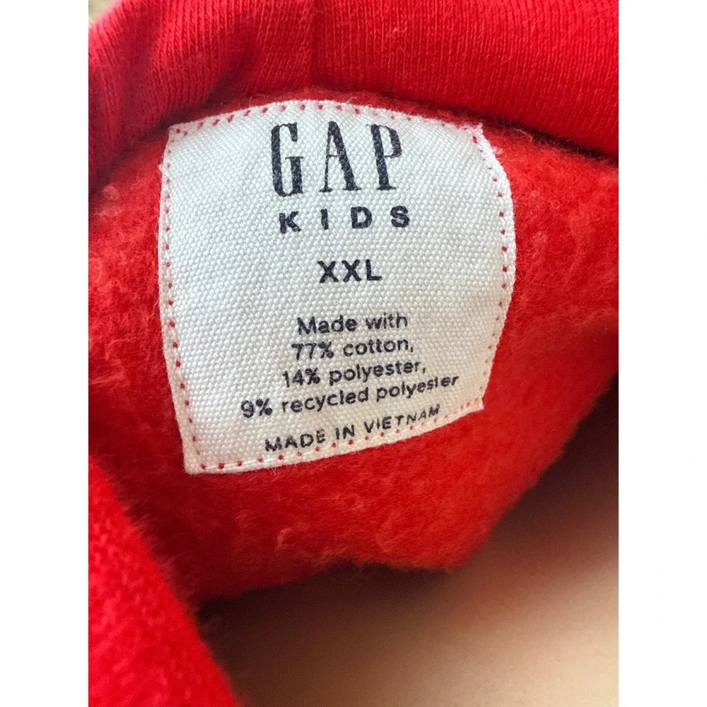Gap Kids Red Fleece Hoodie and Sweatpants Set Arch Logo XXL 14-16